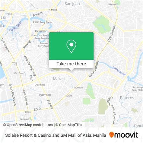 How to get to Solaire Resort & Casino and SM Mall of Asia .